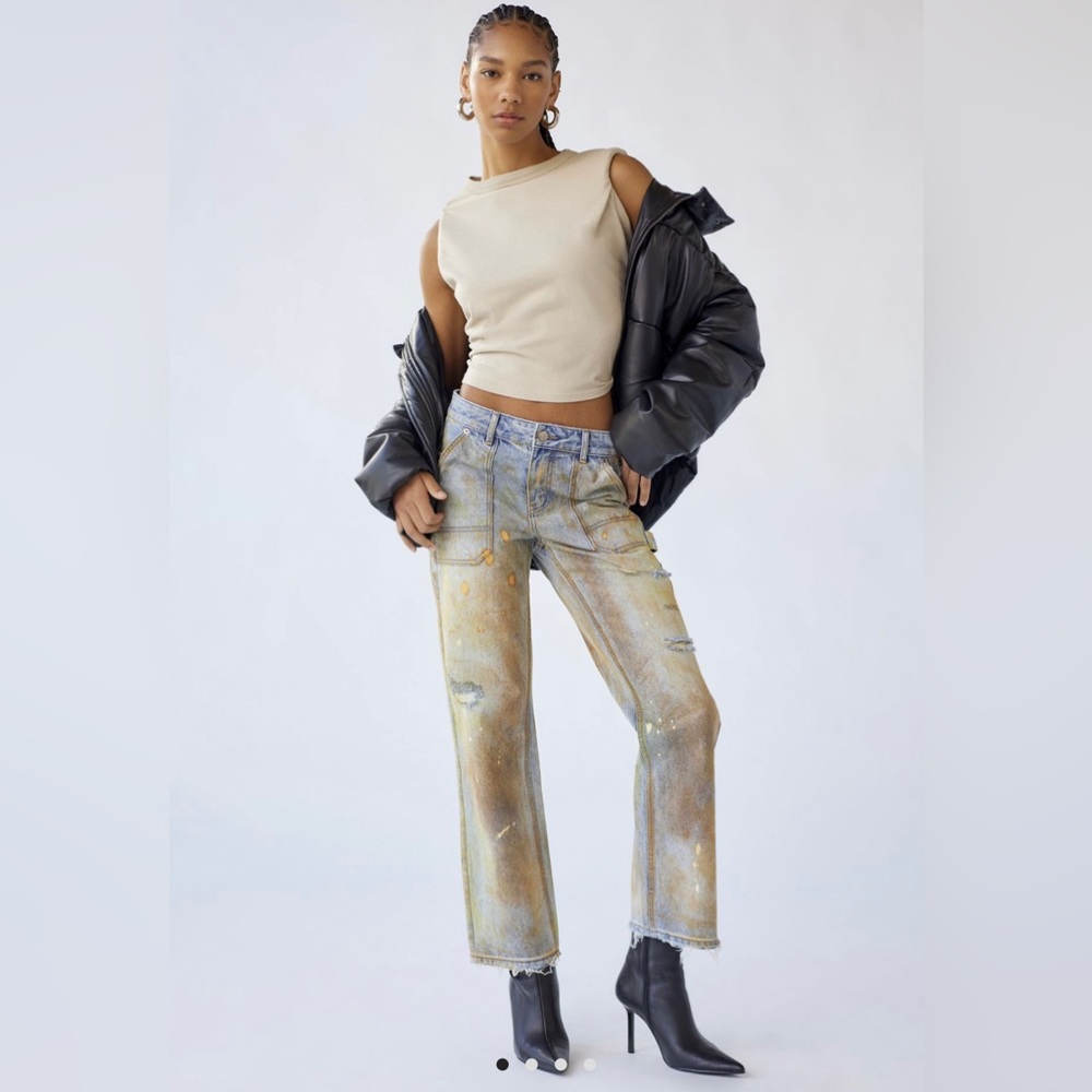BDG mid rise distressed cowboy jean - dyed distressed - Picture 3 of 4